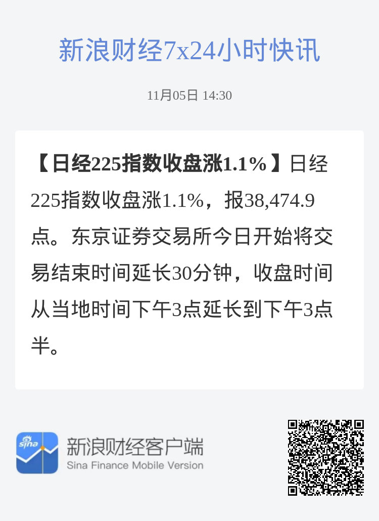 日经225指数午盘收涨0.21%|界面新闻 · 快讯